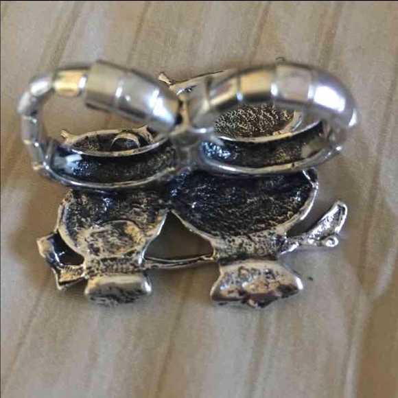 Mother Owl and Cub Ring Black/Green - Picture 3 of 4